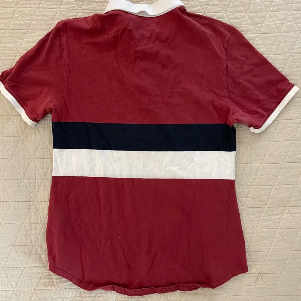 SHIPLEY & HALMOS‎ Colorblock Stripe Polo Shirt Size S
